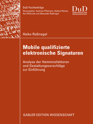cover image of Mobile qualifizierte elektronische Signaturen